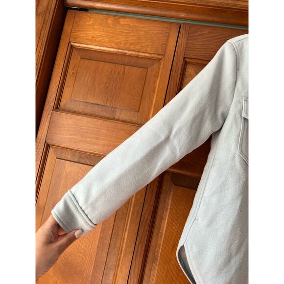 Abercrombie & Fitch Women's Button Up Shirt Jacket Shacket Light Blue Size XS - Picture 4 of 10